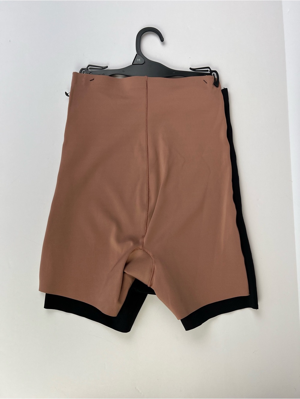 Sz M Nicole Miller New York 2 Scuba Shaping Shorts Hi Waist Control Power Mesh - Picture 2 of 8